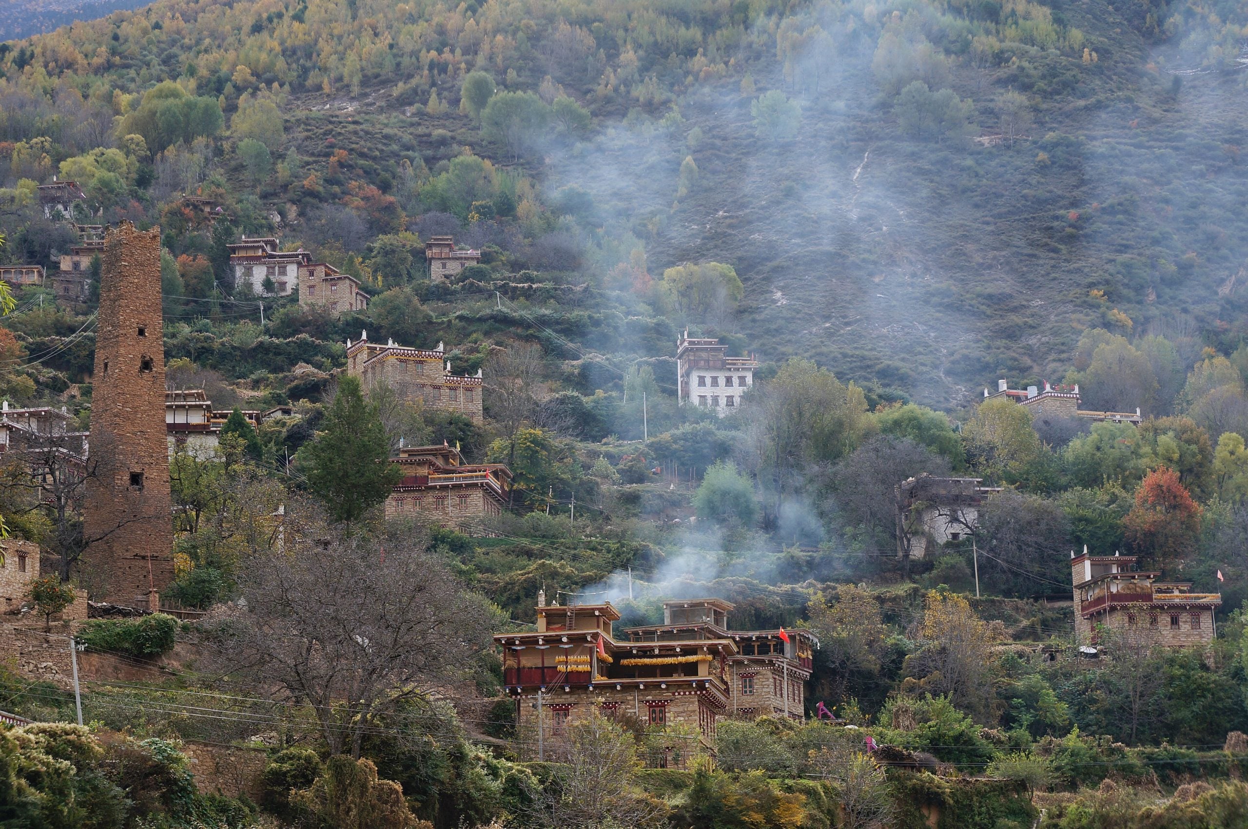 Fortress in Danba Zhonglu Tibetan village